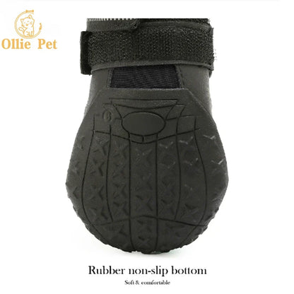 Dog Shoes Waterproof Rain Boots — Anti-Slip, Warm Snow & Reflective Protection for Small and Large Pets