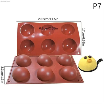 3D Fruit Shape Silicone Cake Mold — French Dessert Baking Tools for Brownies, Mousse & Pastry Decoration