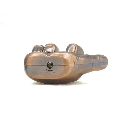 Funny Middle Finger Torch Lighter – Windproof Jet Flame Refillable Butane Smoking Accessory with Voice Sound