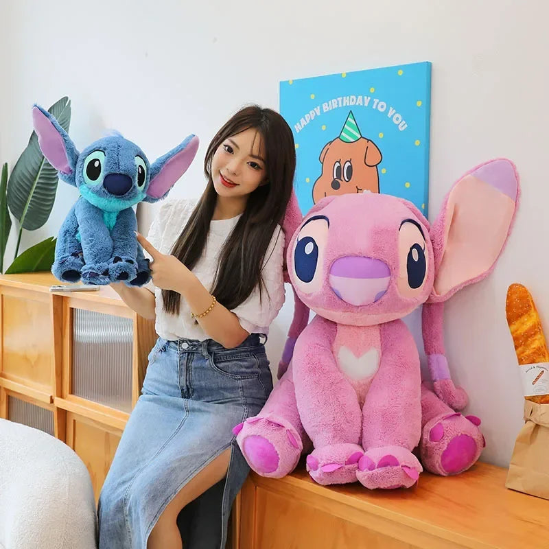 Disney Lilo & Stitch Kawaii Plush Doll – Large Soft Pillow Toy for Girl’s Room Decor & Valentine’s Day Gifts
