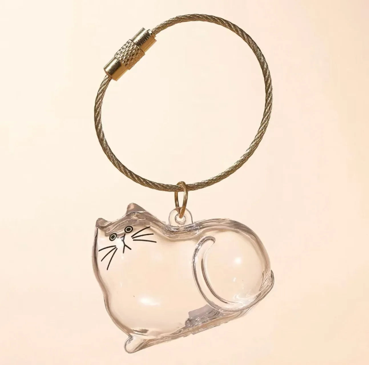 Cute Dog Hair Storage Pendant Keychain – Couple Bag Charm, Car Keychain Jewelry, Souvenir Gift & Decoration Accessory