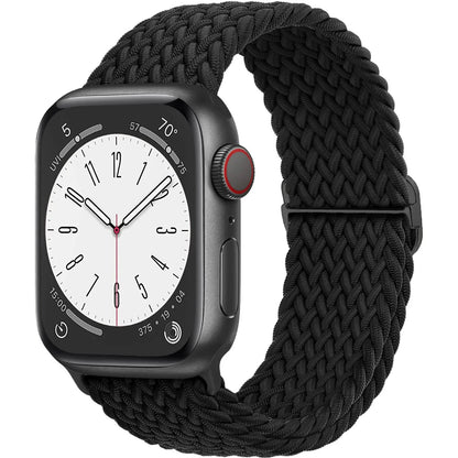 Elastic Braided Solo Loop Apple Watch Band – Adjustable Stretch Strap for Series SE, 5–11 & Ultra 3 (40mm–49mm)