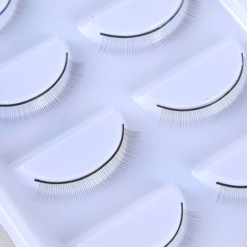 5/10/25 Pairs Training Eyelashes – Natural False Lashes for Beginner Eyelash Extension Practice