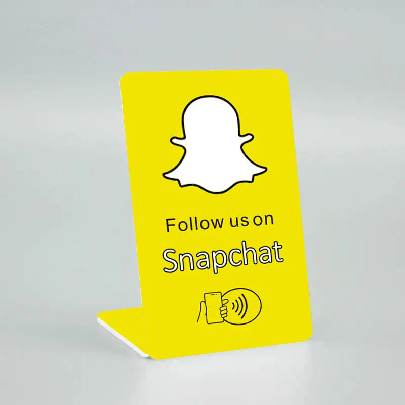 Instagram NFC Stand Display – Social Media APP Review Card for Google, Facebook & WhatsApp