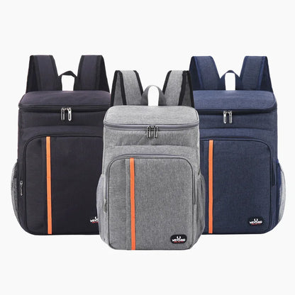 20L Portable Thermal Lunch Bag - Durable Waterproof Cooler Ice Insulated Case for Camping, Oxford Dinner Backpacks Icebox