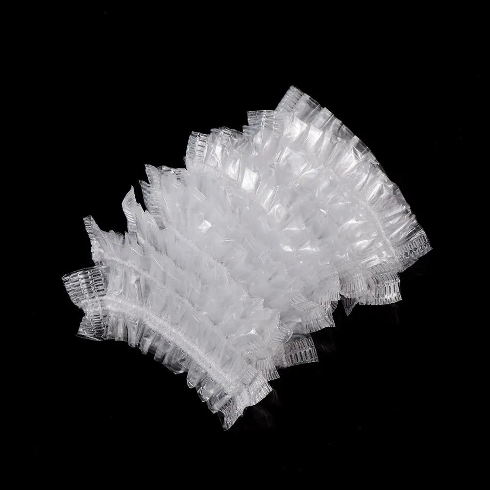 Disposable Waterproof Ear Covers: Transparent Elastic Protectors for Bath, Shower, and Salon Hair Dyeing - 50/100Pcs Hair Dyeing Tool