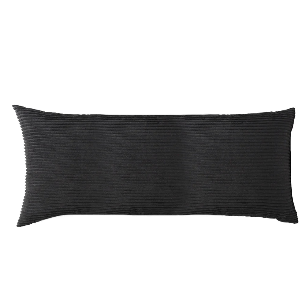 Striped Corduroy Body Pillow Cover - Plush Long Cushion Case for 50x70/50x100/50x120CM Bedding & Home Comfort