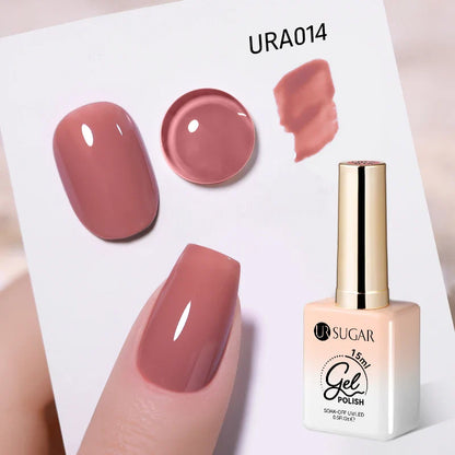 UR SUGAR 15ml Jelly Milky White Gel Polish – Translucent UV Soak Off Nail Art Varnish Semi-Permanent Fashion Nail Color
