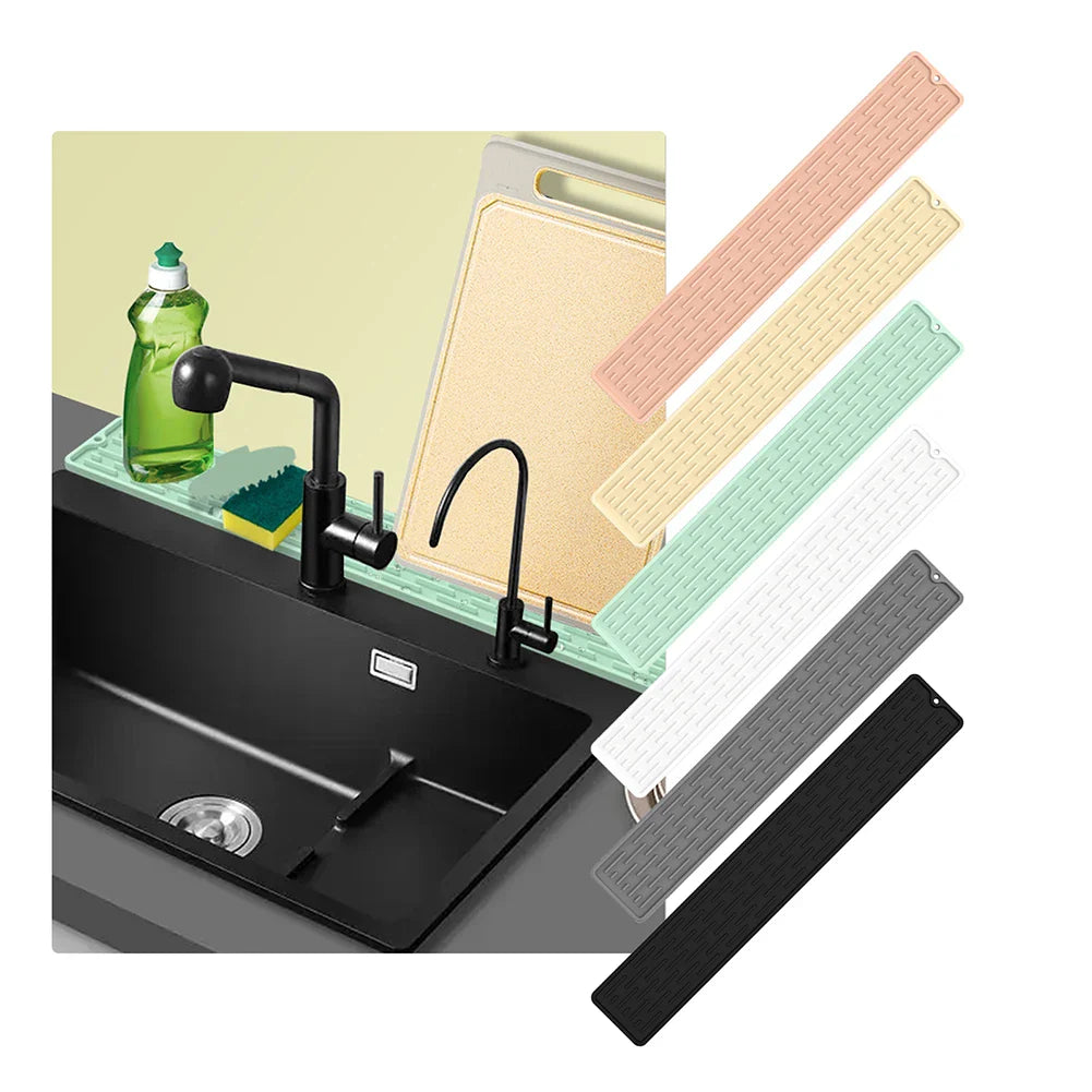 Waterproof Countertop Protector Mat – Faucet Drain Pad, Heat-Resistant Kitchen & Bathroom Accessory