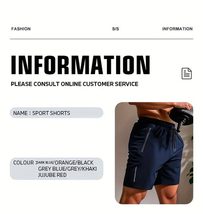 UETEEY Men’s Summer Shorts — Gym, Running & Fitness Quick-Dry Workout Pants
