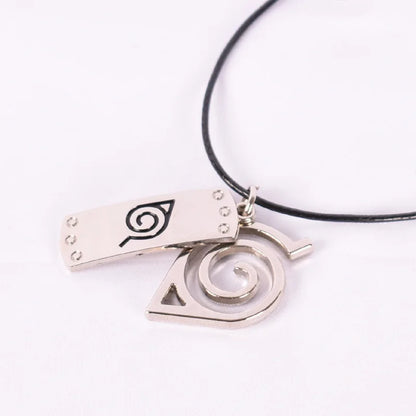 Anime Konoha Necklace & Keychain – Akatsuki Sharingan Jiraiya Pendant for Sasuke, Kakashi Cosplay Jewelry Gift