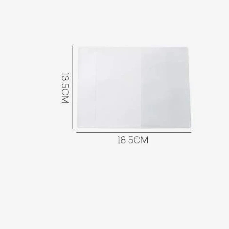 Passport Protective Cover – Transparent Frosted PVC, Waterproof Multi-Function Business & Credit Card Document Case Pouch