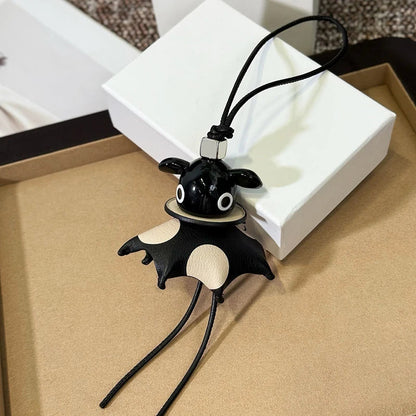 Genuine Leather Parrot Bird Bag Charm – High-End Durable Handmade Fashion Accessory for Women’s Bags, Exquisite Decorative Pendant