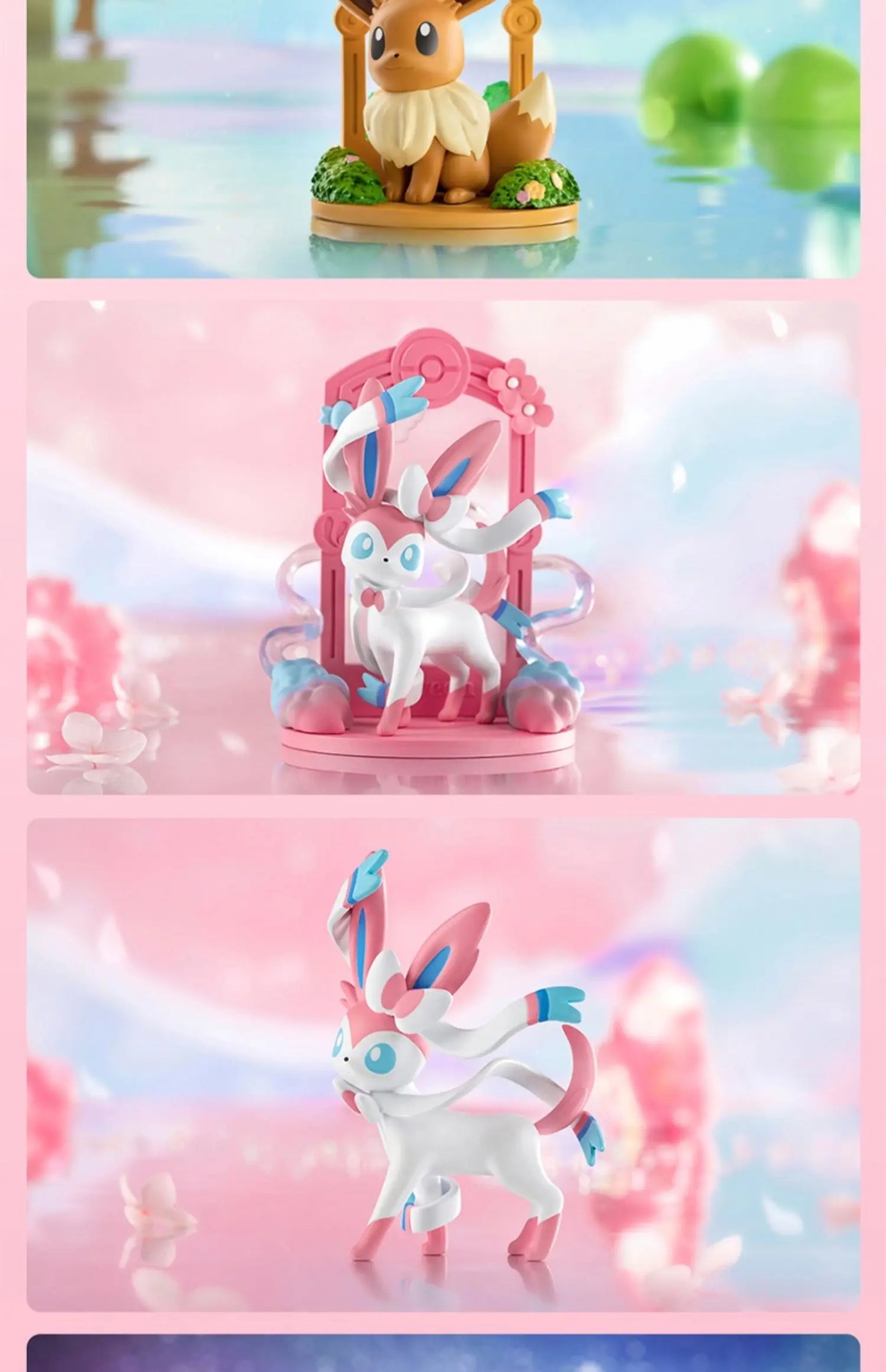 9-Style Pokemon Eeveelution Figures – Espeon, Sylveon, Glaceon, Leafeon, Vaporeon, Umbreon, Flareon Anime Pocket Monster Toy
