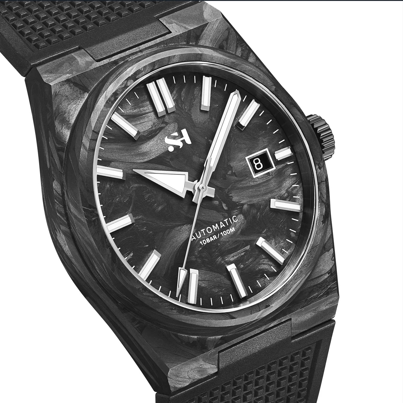 2024 New 40mm Carbon Automatic Diver Watch – Luxury PT5000 Movement, 100M Waterproof Men’s Watch