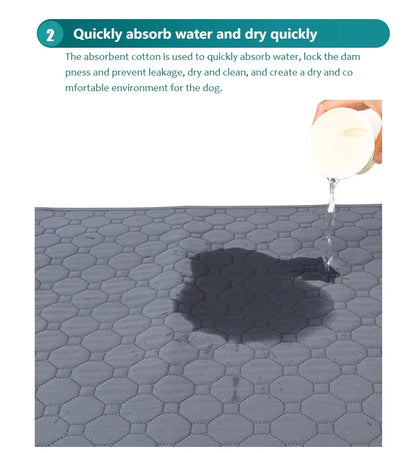 Reusable Dog Pee Pad Blanket – Absorbent Washable Puppy Training Mat & Pet Bed, Urine Protector for Car Seat, Pet Supplies