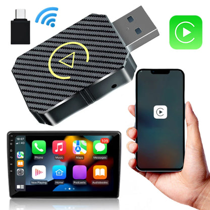 2-in-1 Wireless CarPlay & Android Auto Adapter — WiFi & BT5.0 Smart Mini Dongle, Plug & Play Fast Connect