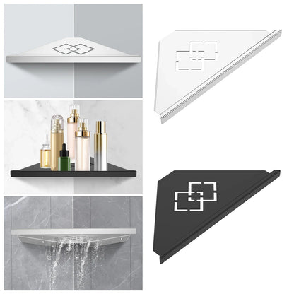 Stainless Steel Bathroom Wall Shelf – Corner Shower Storage Rack for Shampoo, Makeup & Bathroom Organization