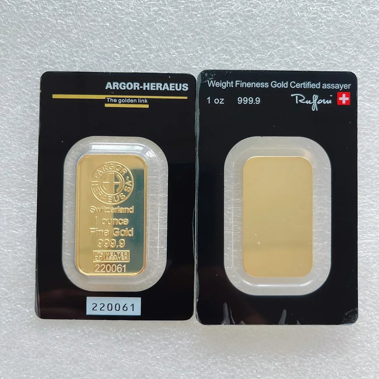 24K Gold Plated Copper Bar – 1g-100g Sealed Bullion Ingot, Non-Magnetic Golden Craft Gift