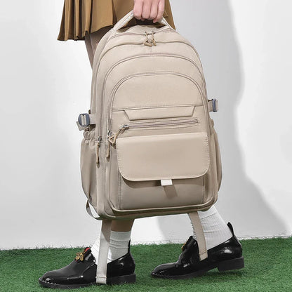 Multi-Layer Waterproof Oxford Backpack - Large Capacity, Stylish Commuter and Student Bag for Out-of-Town Travel