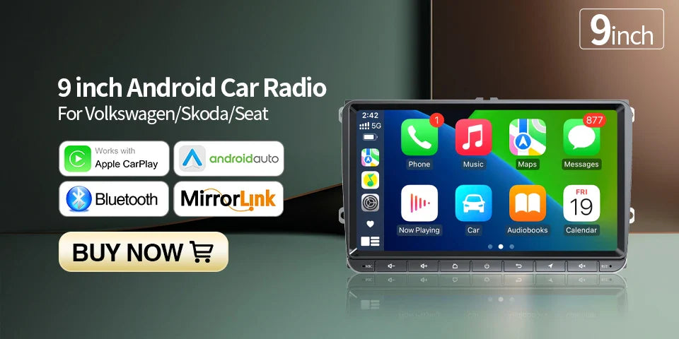 GRANDnavi Android 13 Car Radio GPS - 2Din Multimedia Player for VW, Skoda Octavia, Golf 5/6, Passat B6, Polo, Jetta