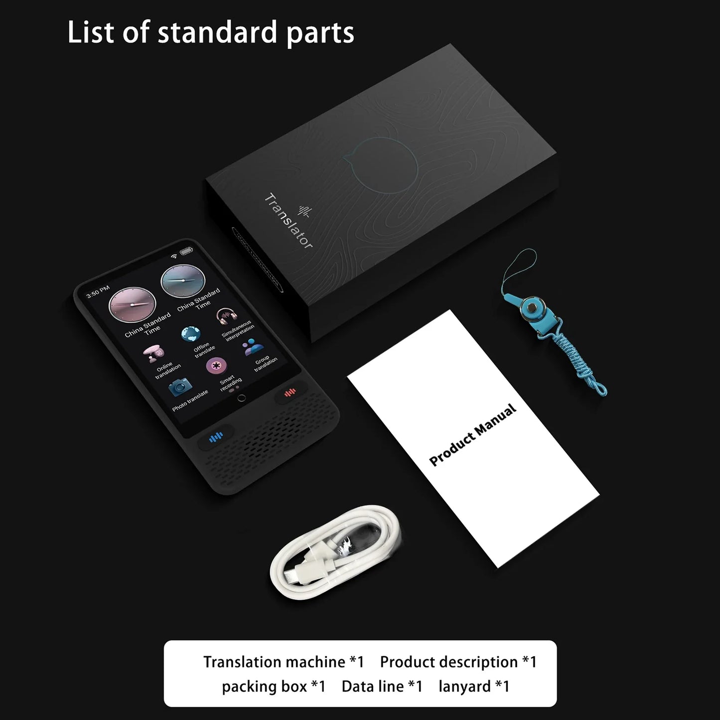 Portable S85 Language Translator Device - 138 Languages, Voice & Offline Translation, Video Recording Support