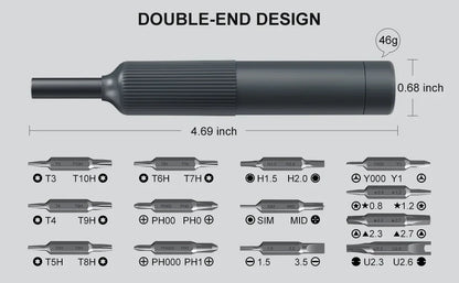 27-in-1 Precision Screwdriver Set — Magnetic Bits Pen for Eyeglass, Watch, PC, Laptop & iPhone Repairs