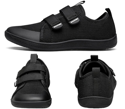Kids Barefoot Sneakers – Breathable Wide Toe Knitted Mesh Shoes for Boys & Girls, Non-Slip Fashion Walking Cross Trainers