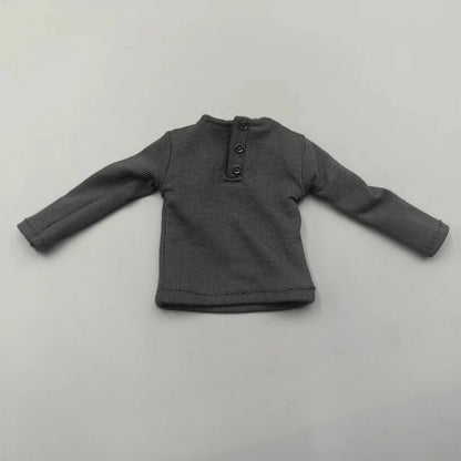 1/6 Scale Black T-Shirt for 12" (30cm) Action Figures — Male & Female DIY Model Accessories
