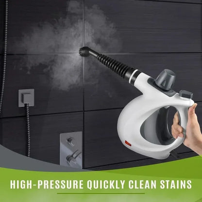 Pressurized Handheld Multi-Surface Steam Cleaner – 12-Piece Accessory Kit, Multi-Purpose Natural Steamer