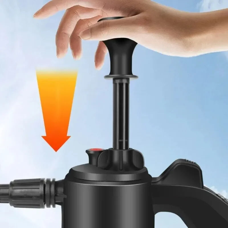 2L Handheld Foam Sprayer – Car Wash Air Pressure Watering Can, Plastic Disinfection & Cleaning Tool