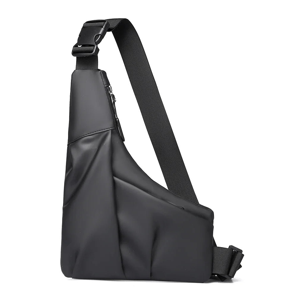 Anti-Theft Triangle Crossbody Bag – Adjustable Strap Casual Chest Bag for Men, Perfect for Outdoor, Travel & Commuting