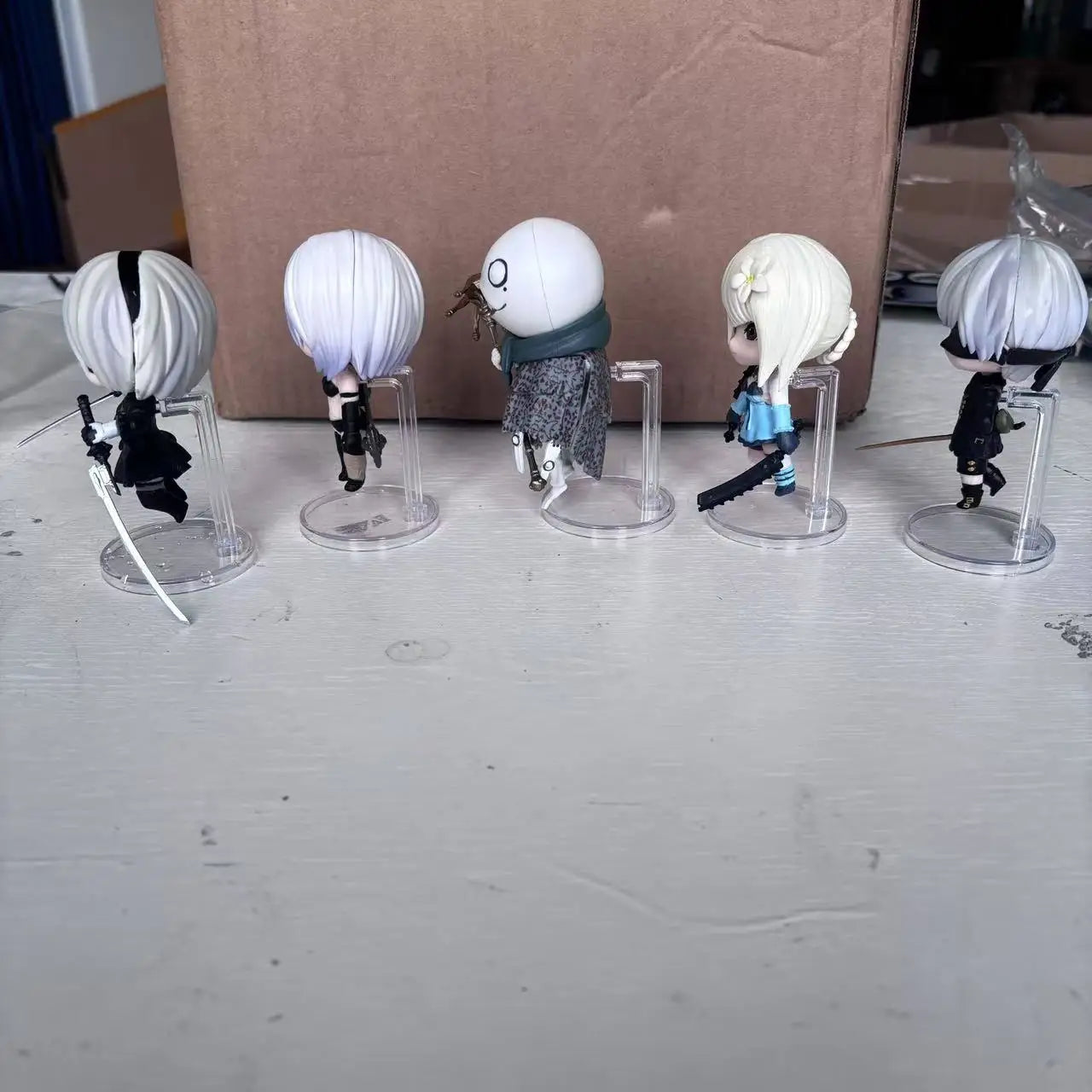 5PCS Game NieR: YoRHa Action Figures — Cute 2B & A2 Collectible Toy Set
