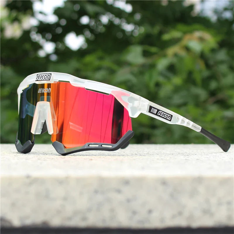 SCICON Cycling Glasses – UV400 Outdoor Sports Sunglasses for Men & Women, MTB & Road Bike Goggles Eyewear