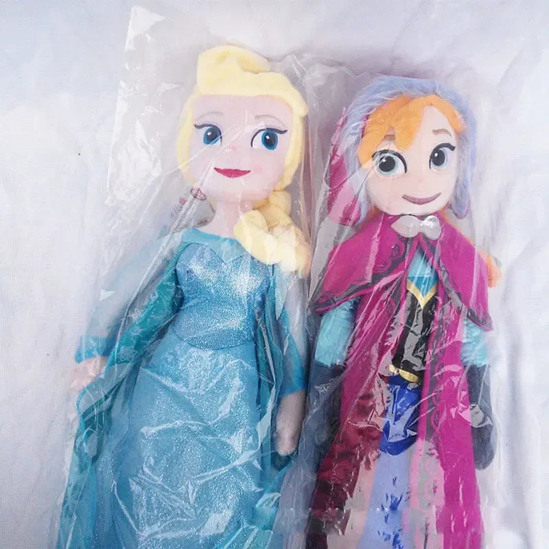 Frozen Anna & Elsa Princess Plush Dolls 30–50cm — Soft Toy Birthday & Christmas Gift for Girls