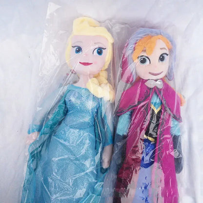 Frozen Anna & Elsa Princess Plush Dolls 30–50cm — Soft Toy Birthday & Christmas Gift for Girls