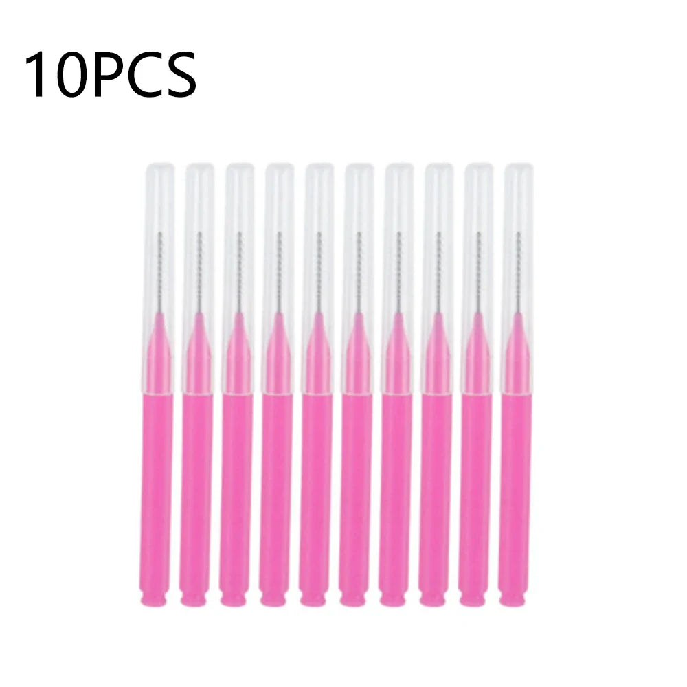 10/20/50PCS Mini Eyebrow & Lash Brushes – Disposable Bendable Brow Perm & Micro Eyelash Applicator Tools