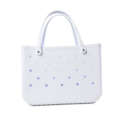 EVA Beach Bag for Women - Waterproof Bogg Rubber Travel Tote, Washable Handbag for Sports, Beach, Market, Pool