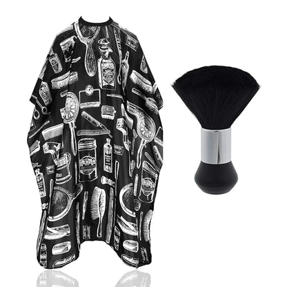 Professional Waterproof Hairdressing Shawl Bib Set – Nylon Salon Cape for Haircut, Dyeing & Hair Isolation