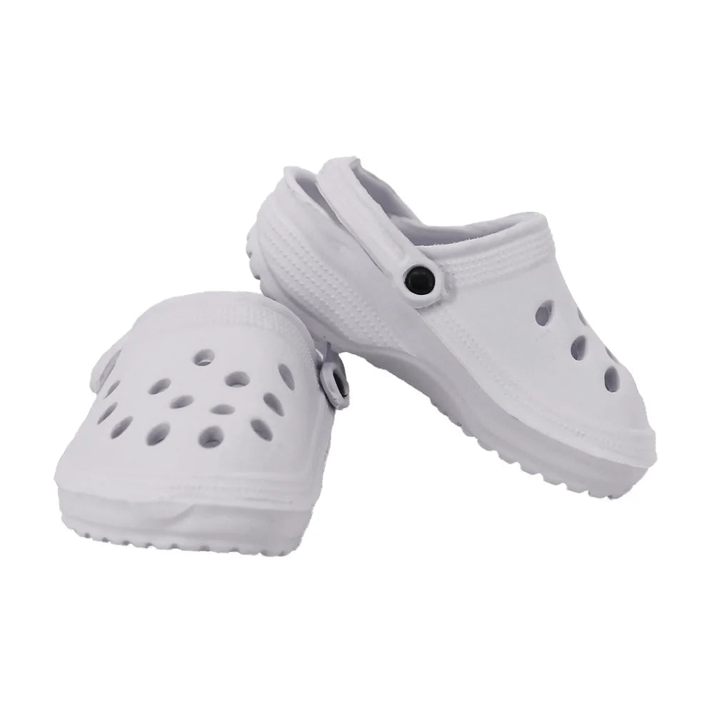 7cm Doll Sandal Shoes for 43cm Born Baby & 18-Inch American Dolls — Accessories for Doll Clothes, Girl’s Toy Gift