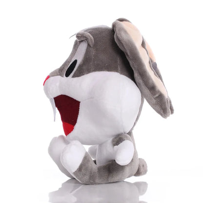 6 Piece Cartoon Character Plush Toy Set - Bugs Bunny, Daffy Duck, Tweety, Cyclone Dog and Bunny Rabbit Stuffed Dolls for Children’s Gifts