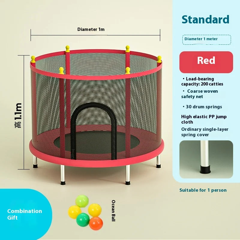 Indoor Trampoline for Kids – Home Use Jumping Bed for Children Aged 3-10