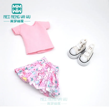 Blythe Doll Accessories Set – Fashion Sweatshirt, Shoe Covers & Sneakers for Blythe & Azone Dolls, Christmas Gift