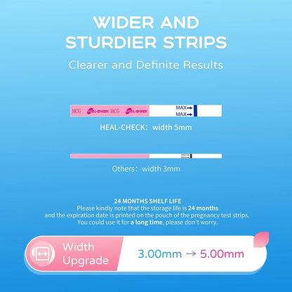 25 Pregnancy Test Strips – Early Detection HCG Tests, Over 99.9% Accurate, Easy at Home Use