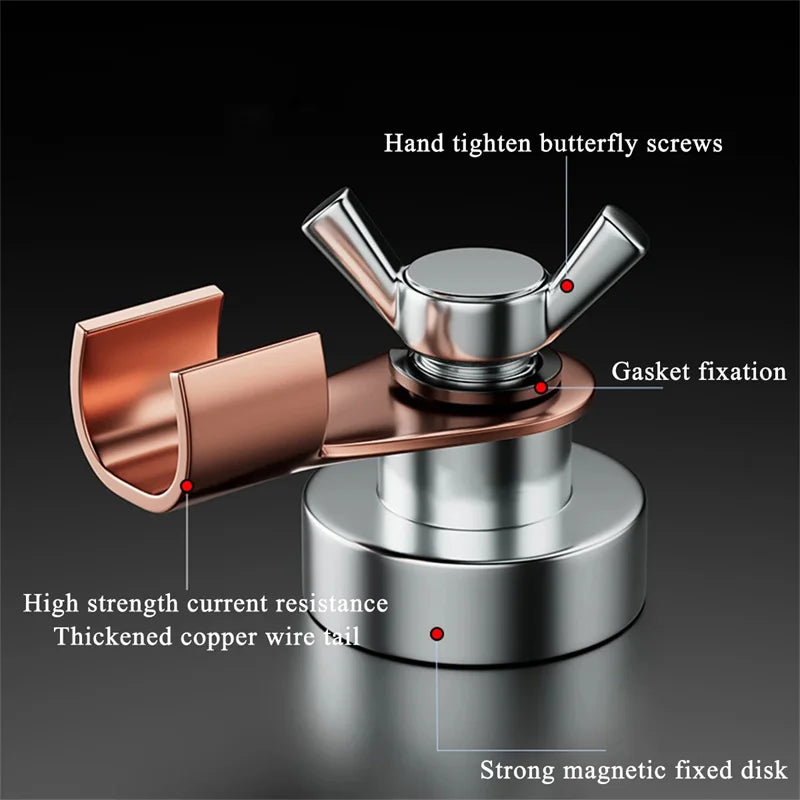 Strong Magnetic Welding Ground Clamp Tool – Heavy Duty Single Head Grounding Magnet for Welder Equipment & Metalwork