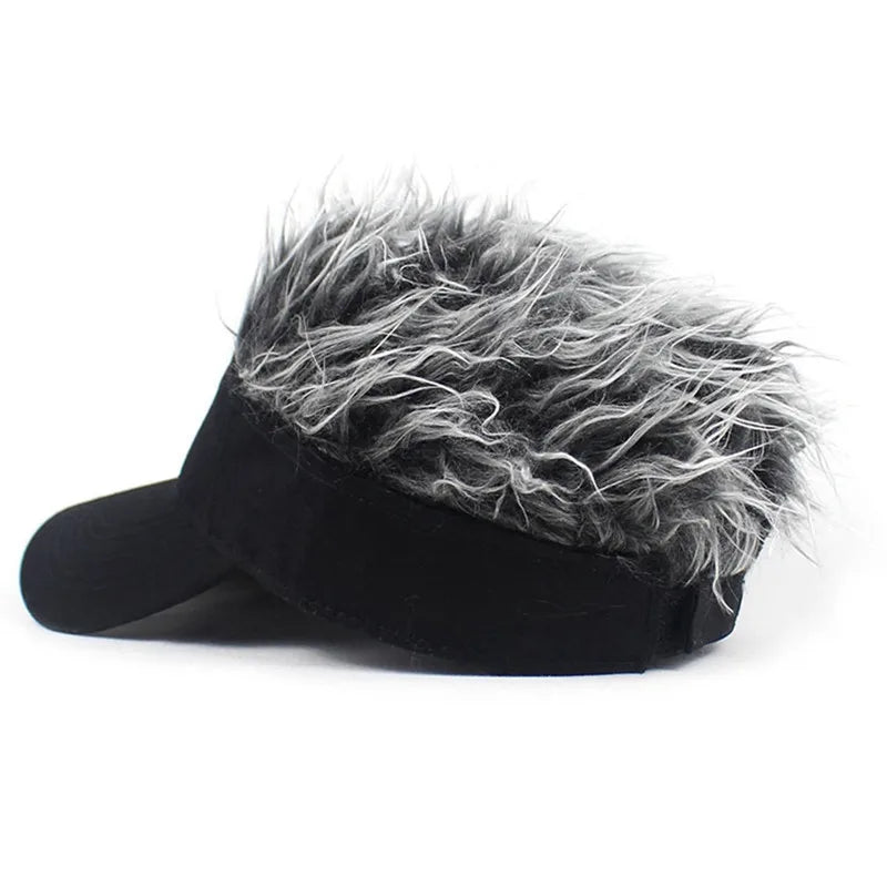 Spiked Wig Hat - Unisex Funny Hair Baseball Cap for Outdoor Sun Protection, Hip-Hop & Dance