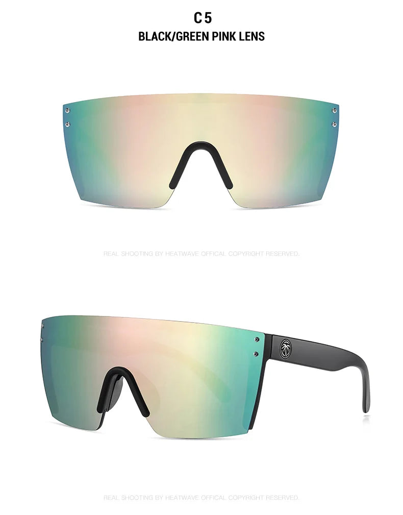 NEW Luxury Brand Mirrored Polarized Sunglasses — Men’s Sport Goggles with UV400 Protection & Case