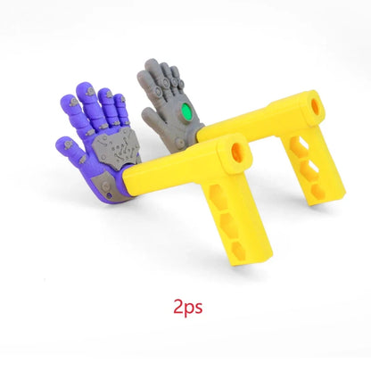 3D Printed Rock Paper Scissors Hand Toy - Extendable Interactive Clapper & Stress Relief Game