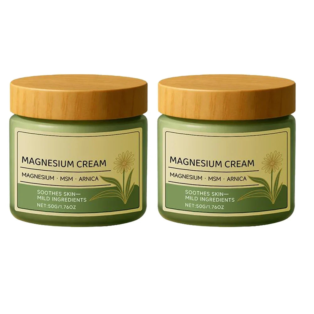 Magnesium Soothing Body Cream - Non-Greasy Daily Massage Care for Muscles, Knees & Joints with Arnica & MSM