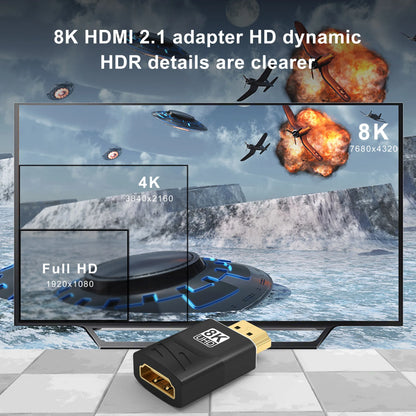 HDMI-Compatible Adapter – Mini/Micro HDMI to HDMI, 8K 60Hz, 4K 120Hz/144Hz Male to Female Converter for HDTV, Laptop, PS5